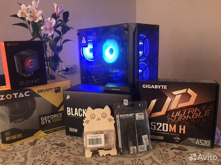 Игровой пк ryzen 3 4100/GTX 1066, либо RTX 3060