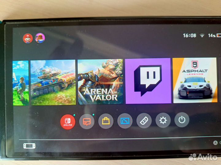 Nintendo switch oled с играми обмен