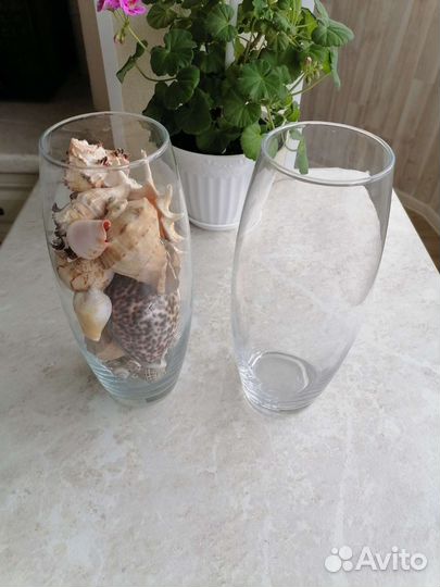Вазы с ракушками