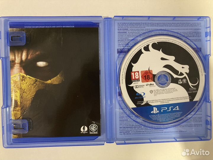 Диски на ps4 Mortal kombat x