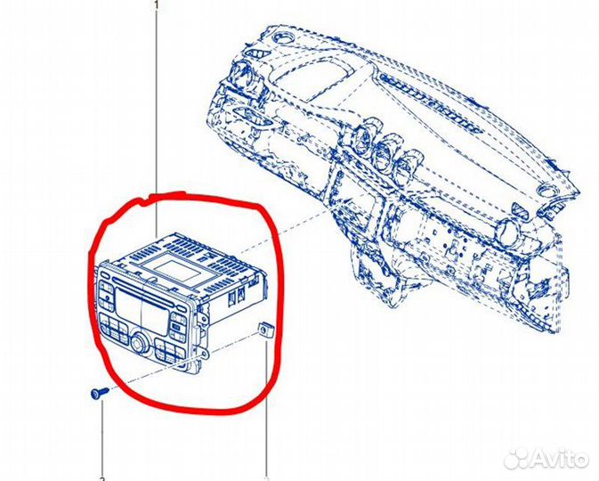 Магнитола Renault Duster HJD H4MG446P002512 2021