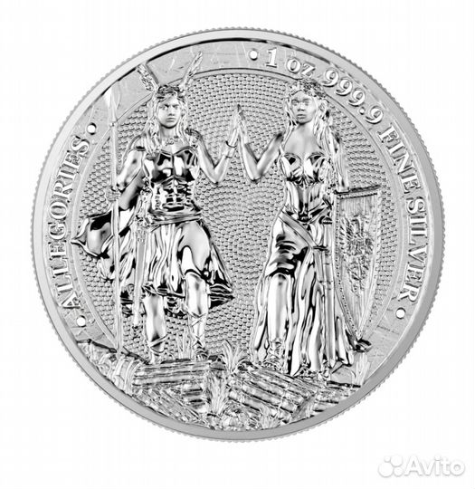 5 марок Германия Галия 2023 Серебряная монета