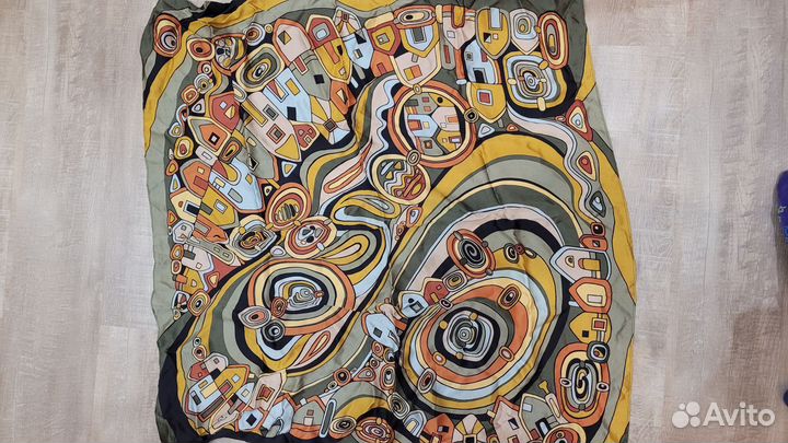 Павлопосадский платок шелк шерсть