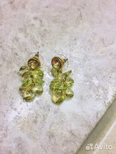 Серьги с кристаллами