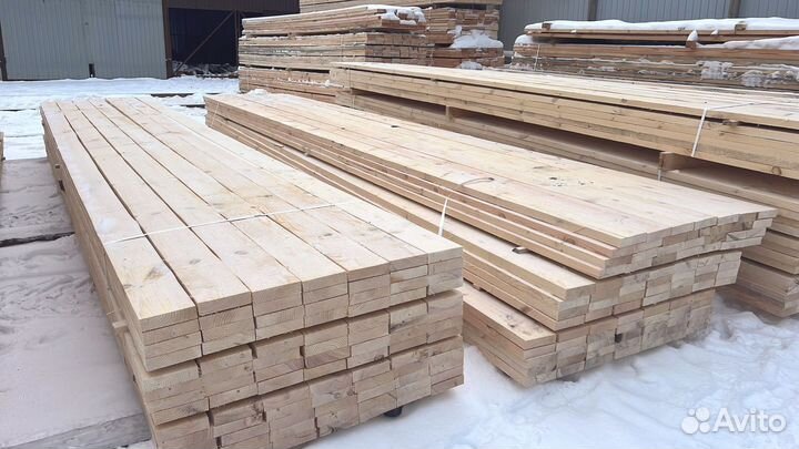 Доска обрезная 25х150х6000мм от производителя