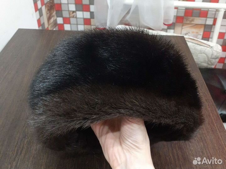 Шапка норковая женская