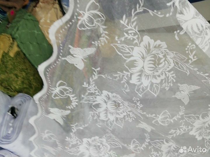 Тюль на кухню и болкон