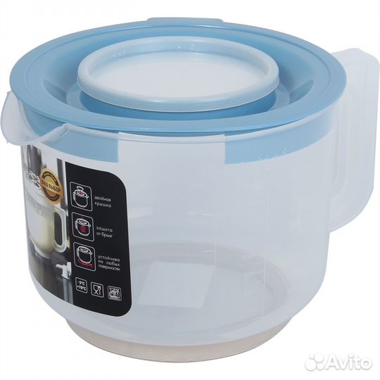 Емкость для миксера мерная с крышкой 2л