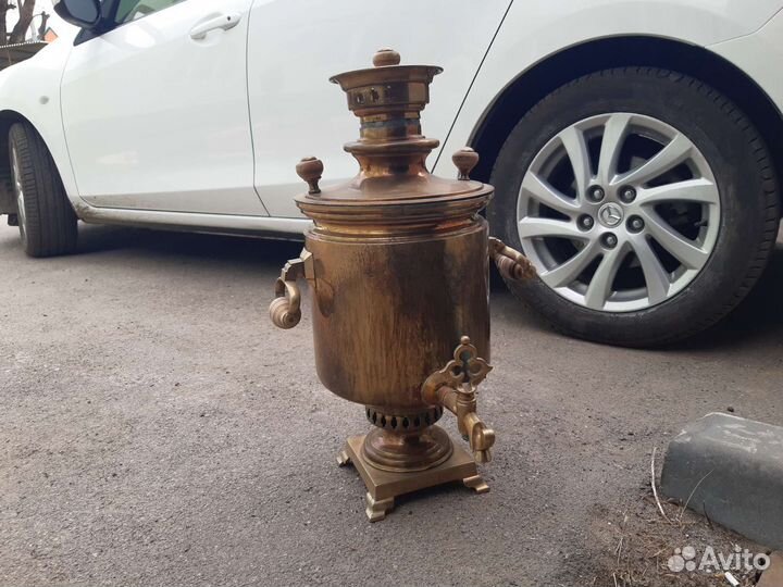 Самовар на дровах старинный