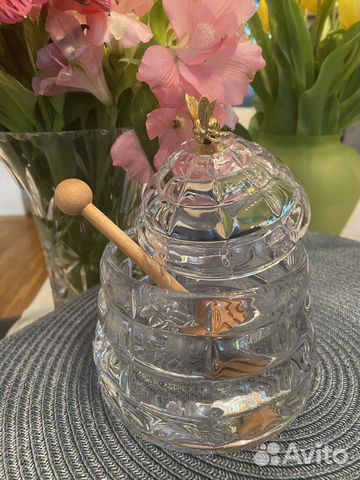 Чешская баночка для меда Bohemia Crystal