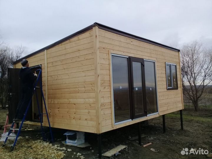 Дом из Бытовок 6,0х4,8, Жилой Вагончик 28 м2