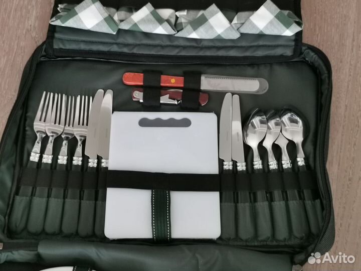 Пикниковый набор heng feng 30 предм 4 персон новый