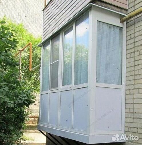 Пластиковый балкон Панорамное остекление