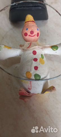 Винтаж. Клоун с обручем. СССР