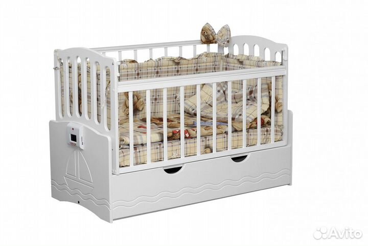 Умная детская кроватка Daka-baby Укачай-ка