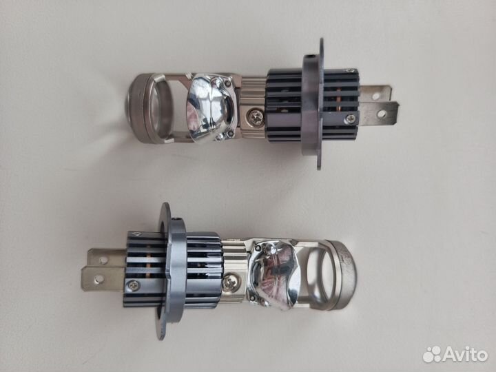 Линзовые лед лампы h7