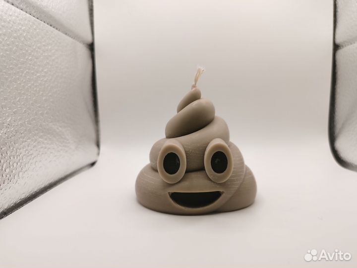 Свеча какашка ароматическая соевый воск