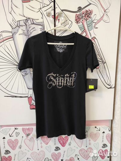 Футболка женская affliction размер small