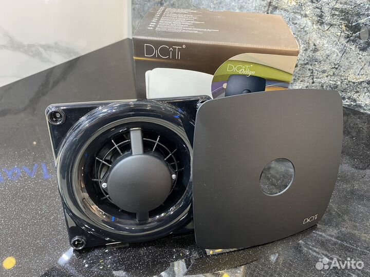 RIO 4C Matt black, Вентилятор осевой вытяжной 100