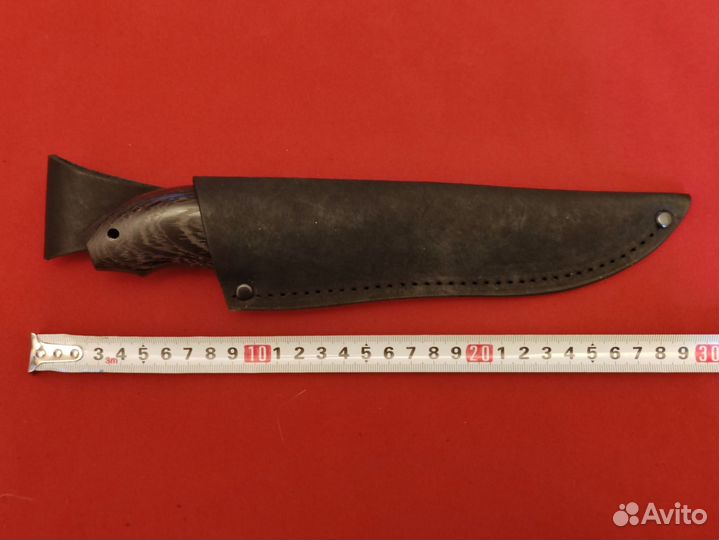 Нож из Дамасской стали, HRC 61-63, ножны кожа