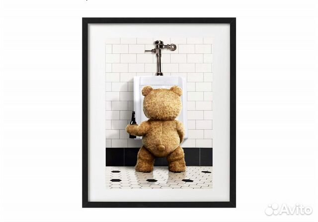 Постер для ванной комнаты в раме