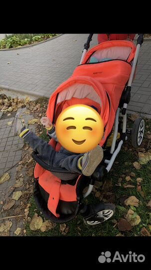 Коляска для двойни или погодок Bebetto 42 sport