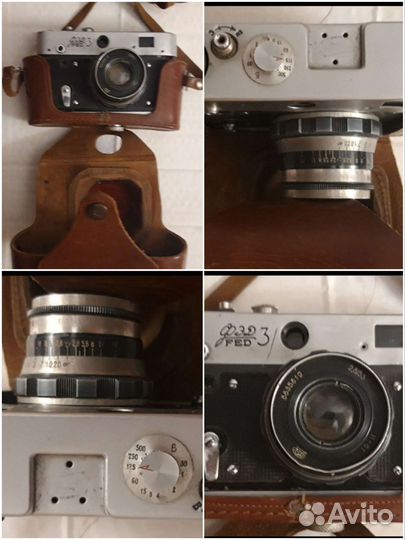 Фотоаппараты Зенит-е,Фед-3, Смена -8