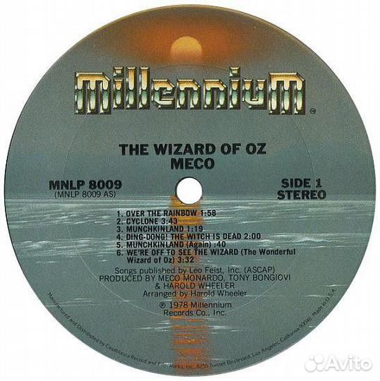 LP Виниловая пластинка Meco – The Wizard Of Oz