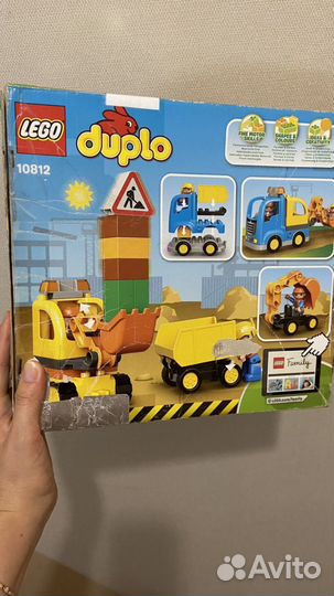 Lego duplo грузовик и гусеничный экскаватор