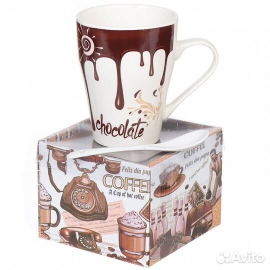 Кружка керамика Кофе и шоколад, 330 мл