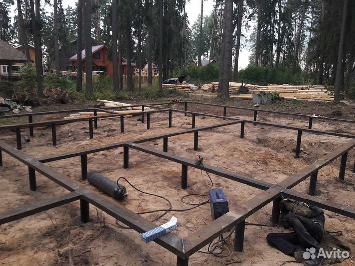 Монтаж винтовых свай