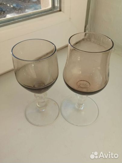 Ваза для фруктов и рюмки ретро