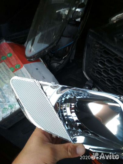 Отражатели поворотов белые, киа маска