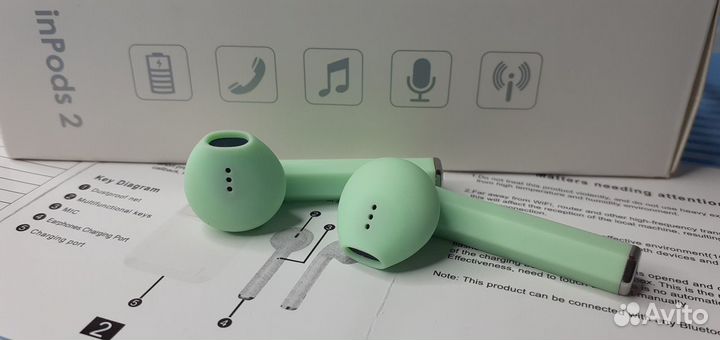 Беспроводные наушники Inpods2 c Touch Control