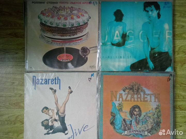 Пластинки Uriah Heep,Led Zeppelin, Rolling Stones