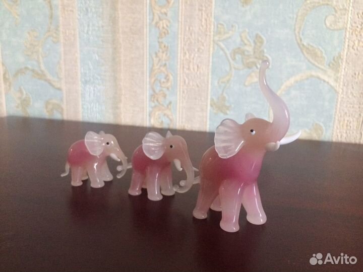 Муранское стекло / Семейство слоников