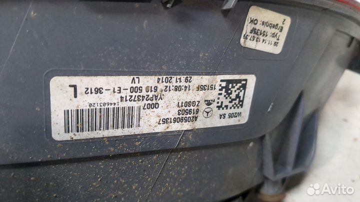 Фонарь (задний) Mercedes C W205, 2015