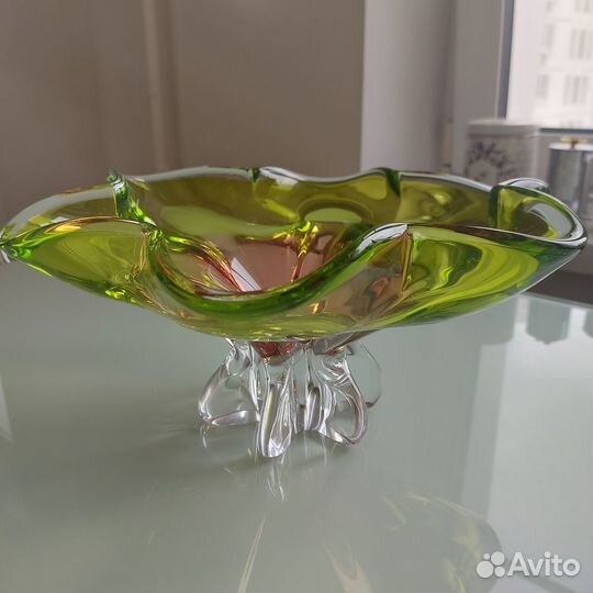 Хрустальная ваза для фруктов, Чехия