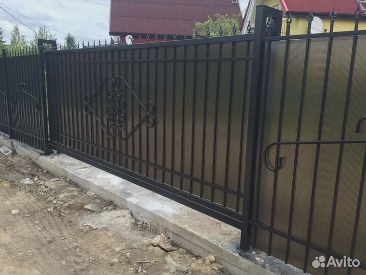 Откатные ворота под ключ