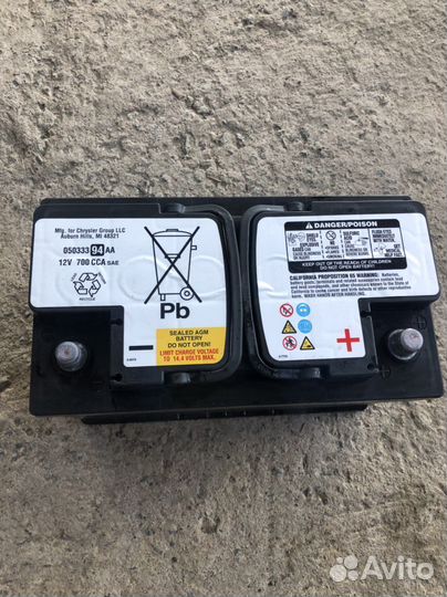 Аккумулятор AGM Mersedes 70Ah 750A бу