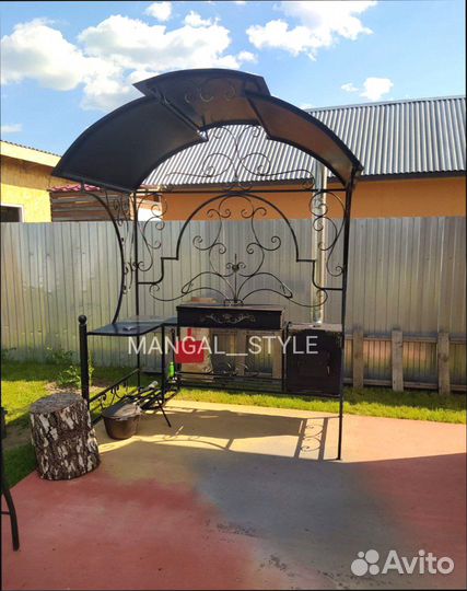 Мангал с крышей