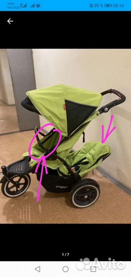 Коляска для погодков Phil and Teds Sport