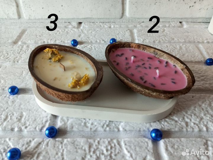 Свеча в кокосе