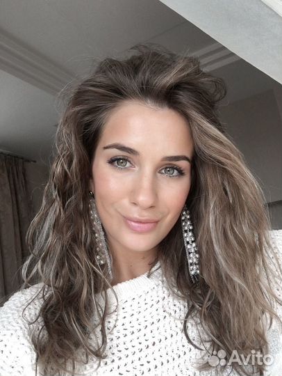 Серьги Caviar с искусственным жемчугом