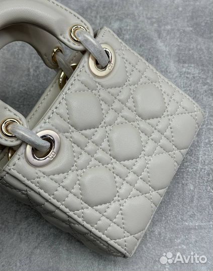 Сумка женская christian dior lady mini кожаная