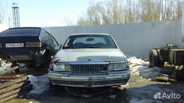 Lincoln Continental 3.8 AT, 1988, битый, 145 000 км объявление продам