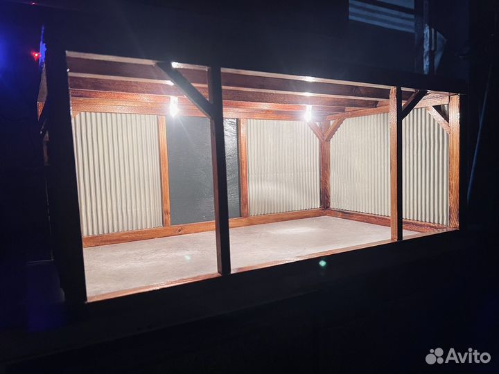 Гараж диорама для масштабных моделей CMC 1:18