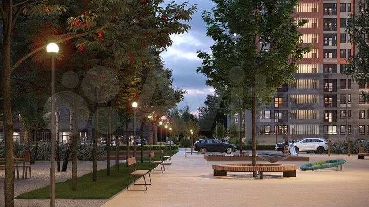 2-к. квартира, 37,1 м², 4/22 эт.