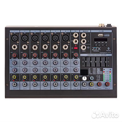 ZTX audio Compact 6.1Fx микшерный пульт 6mono, 1st