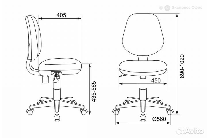 Кресло компьютерное детское Бюрократ CH-W213/TW-13A